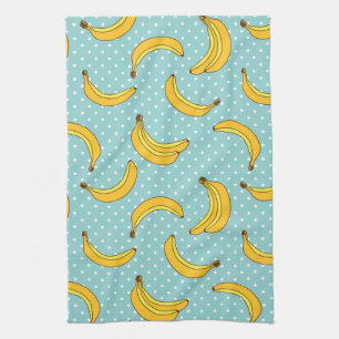 Linge De Cuisine Bananes et points de Polk