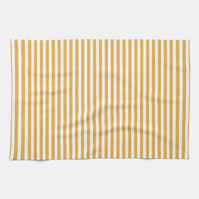Linge De Cuisine Bande de cabane jaune marigold (Horizontal)