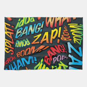 Linge De Cuisine Bande dessinée Pop Art Sounds