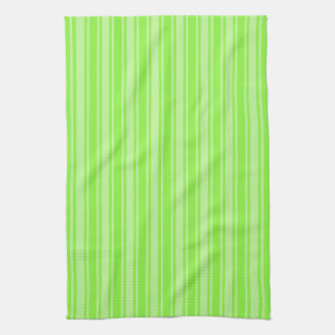 Linge De Cuisine Bandes de bonbons vert citron
