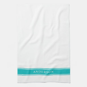 Linge De Cuisine Bandes de couleurs modifiables de nom personnalisé