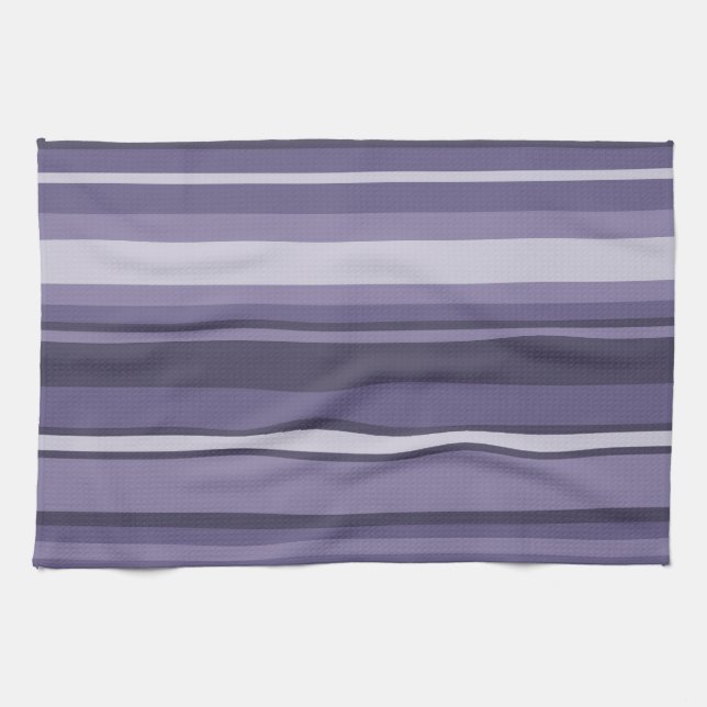Linge De Cuisine Bandes de cuir violet (Horizontal)