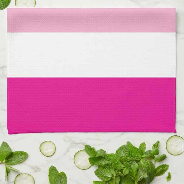 Linge De Cuisine Bandes de deux tons (Plié)