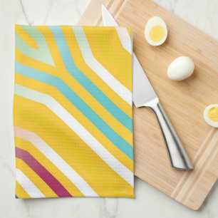 Linge De Cuisine Bandes diagonales symétriques arrière - plan 3
