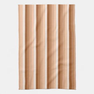 Linge De Cuisine Bandes d'ombre orange brûlées