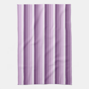 Linge De Cuisine Bandes d'ombre prune violette