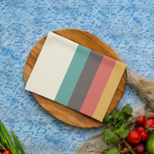 Linge De Cuisine Bandes vintages de couleurs claires