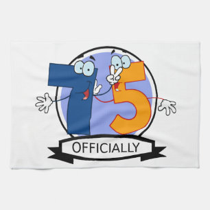 Linge De Cuisine Bannière d'anniversaire officielle 75