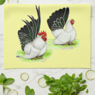 Linge De Cuisine Bantams noirs noirs japonais
