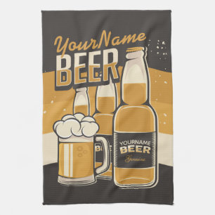 Linge De Cuisine Bar à bière personnalisé Mug Sudsy pour bouteille 