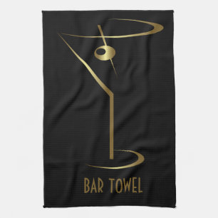 Linge De Cuisine Bar Towne Gold Martini Verre