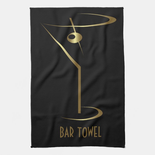 Linge De Cuisine Bar Towne Gold Martini Verre (Vertical)