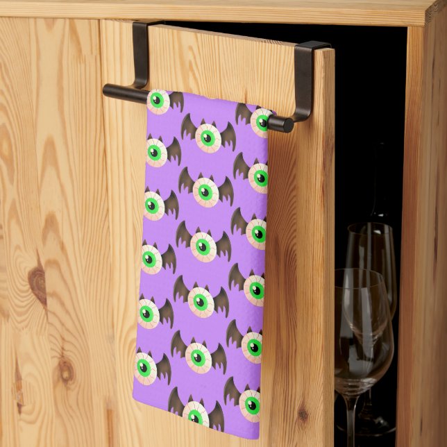 Linge De Cuisine Bat Eyeball (Pliage en tiers)
