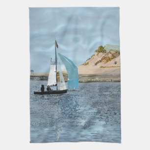 LINGE DE CUISINE BATEAU À VOILE