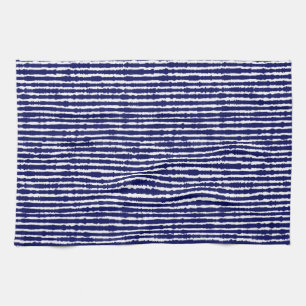 Linge De Cuisine Batik Indigo Style Stripes