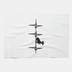 Linge De Cuisine Battement de cœur pour chiens dachshunds loyaux