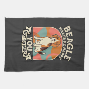 Linge De Cuisine Beagle Me Rend Heureux Vous Pas Tellement Chien