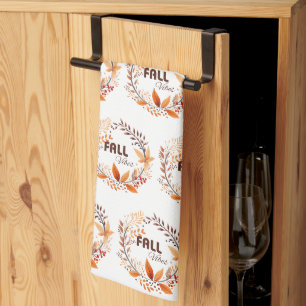 Linge De Cuisine Beau Motif de feuilles d'automne   Vibes d'automne