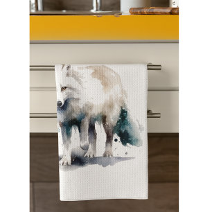 Linge De Cuisine Beauté de l'Arctique : Coutume de Fox d'hiver