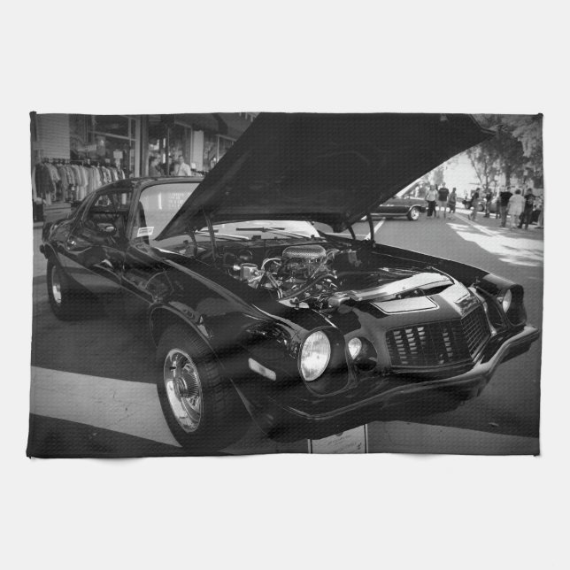 Linge De Cuisine Beauté noire (Horizontal)