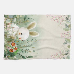 LINGE DE CUISINE BÉBÉ BUNNY ET OEUF DE PÂQUES