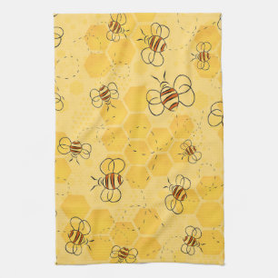 Linge De Cuisine Bee Buzzing Honey Bees mignonne