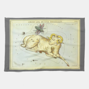 Linge De Cuisine Bélier, Constellation Vintage, Miroir d'Urania