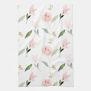 Linge De Cuisine Belle aquarelle florale