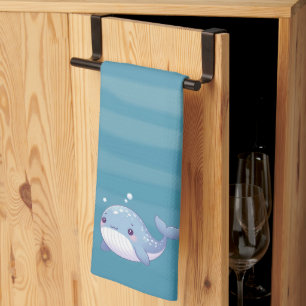 Linge De Cuisine Belle baleine côtière/nautique