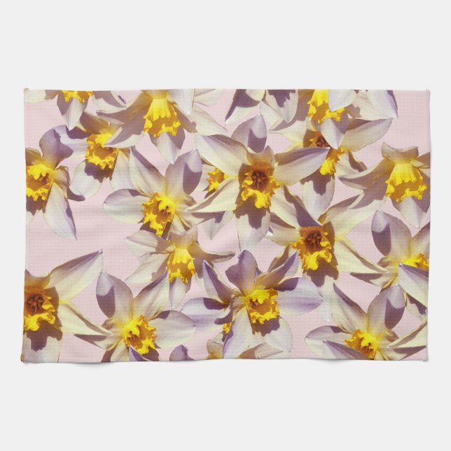 Linge De Cuisine Belle Daffodils Fleurs Tissu (Horizontal)