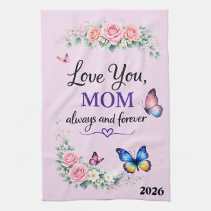 Linge De Cuisine Belle Fête des Mères Je t'aime Maman
