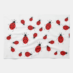 Linge De Cuisine Belle image clipart de coccinelle colorée