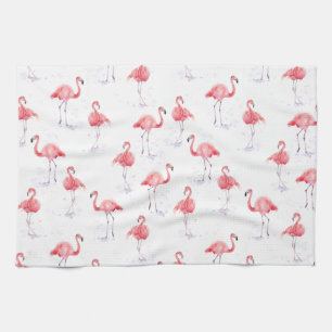 Linge De Cuisine Belle motif de flamants roses