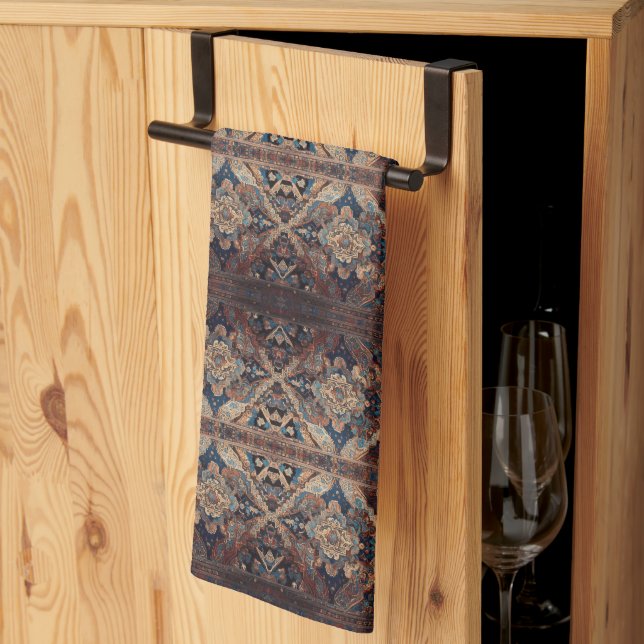 Linge De Cuisine Belle Perse Ancien Motif Collection Moderne (Pliage en tiers)