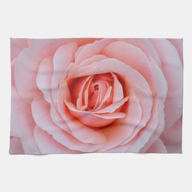 Linge De Cuisine Belle rose rose (Horizontal)