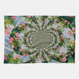 Linge De Cuisine Belle roses roses rouges rétro aquarelle fleurie