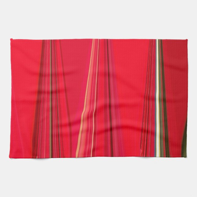 Linge De Cuisine Belle texture rouge Couleur Art Abstrait (Horizontal)