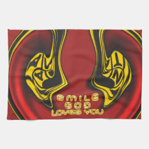 Linge De Cuisine Bénédiction d'en haut : L'Amour de Dieu Salutation