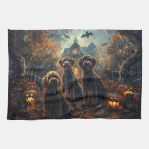 Linge De Cuisine Bernedoodle Halloween nuit chien délice
