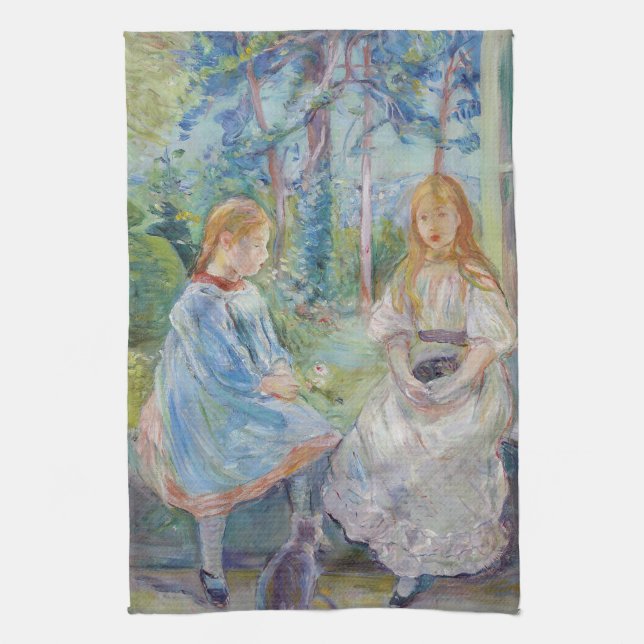 Linge De Cuisine Berthe Morisot - Jeunes filles à la fenêtre (Vertical)