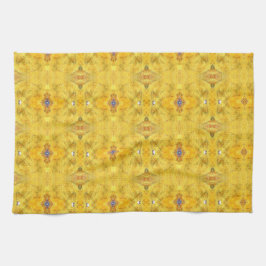 Linge De Cuisine Bête Bleue Couchant Jaune