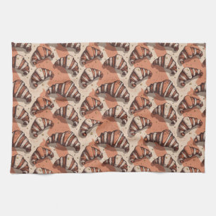 Linge De Cuisine "Beurre et Whimsy : Les Chroniques du Croissant"