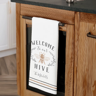 Linge De Cuisine Bienvenue à notre Hive personnalisée