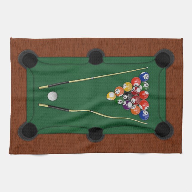 Linge De Cuisine Billards (Horizontal)
