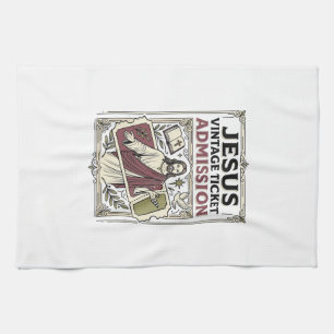 Linge De Cuisine Billet d'admission vintage Jésus Billet d'admissio