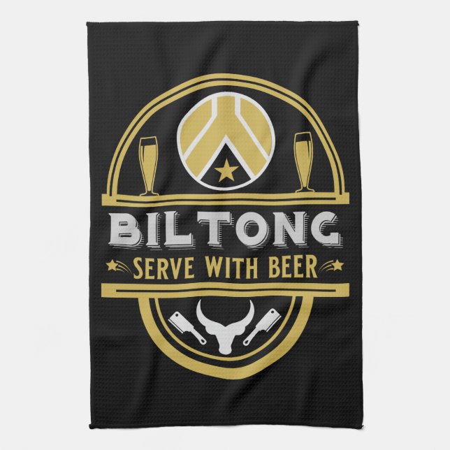 Linge De Cuisine Biltong Et Bière (Vertical)