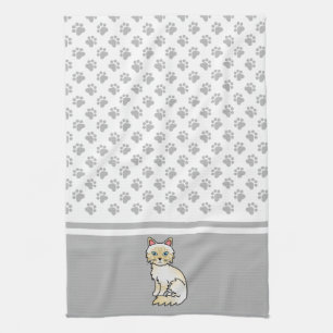 Linge De Cuisine Birman / Ragdoll tabby crème Point Chats & Pattes