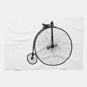 Linge De Cuisine Black penny farine vélo vintage