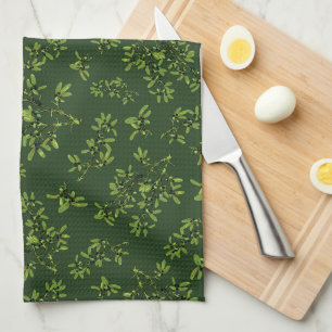 Linge De Cuisine Blackthorn vert foncé