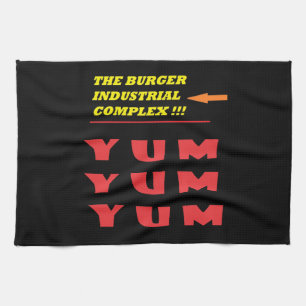 Linge De Cuisine Blague de nourriture amusante sur notre burger trè